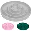 OFFCUP Ciotole per Cani, Silicone Ciotola Anti Ingozzamento, Fun Feeder Slo, Sicurezza Durevole, Per La Perdita Di Peso, Previene Lo Strozzamento Degli Animali Domestici （Grigio)