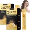 Crsetmyth Maschera Portatile in Gel 2 Scatole, Maschera Notturna in Collagene Oro 24k, Dratante Notturna in Idrogel, Dratazione Profonda, Riduce Le Rughe E Migliora L'elasticità Della Pelle, Sleep Face Mask