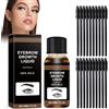 Crsetmyth Olio per La Crescita Delle Sopracciglia Con 20 Pennelli - Siero Naturale per Sopracciglia Più Folte E Definite, Rinforzante per Ciglia E Sopracciglia, 30ml