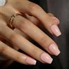 KQueenest Unghie press-on Nails corte con colla, colore rosa nude, ballerina corta, tinta unita, ballerina, corallo, set di unghie finte per donne e ragazze, 30 pezzi