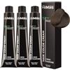 FemMas - Tintura per capelli castano chiaro freddo 5.01 3x , crema colorante professionale con olio di argan, cheratina e ceramidi, colorazione permanente o tintura, per risultati brillanti e durevoli