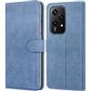 Leacckl Cover per Honor 200 Lite, Custodia a portafoglio in Pelle PU Premium [Magnetica a Scatto] [Funzione Stand] per Honor 200 Lite, Blu