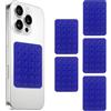 BWOOOWE 5 Pezzi Ventosa per Telefono in Silicone Supporto Antiscivolo per Cellulare Ventosa Auto Compatibile con Custodie iPhone e Android Supporto Hands Free per Selfie e Video(Blu scuro)