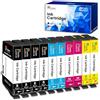 Fooylen 604XL Cartucce Compatibili per Cartucce Epson 604 XL Multipack per Expression Home XP-2200 XP-2205 XP-3200 XP-3205 XP-4200 XP-4205 Workforce WF-2910 WF-2930 WF-2935 WF-2950 (10 Pezzi)