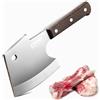 Kitory Mannaia da Cucina Lama 15cm, Accetta da Cucina pesante da 0.75 kg, per carne congelata e ossa grandi, A forma di ascia, spessore di 5 mm