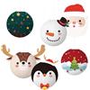 Geluode 6 lanterne di carta da appendere natalizie, 30 cm, con renna, Babbo Natale, pupazzo di neve, albero di Natale, lanterne di carta rotonde da appendere per Natale, decorazioni per la casa, oggetti di