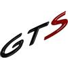 MCK Auto - GTS nero rosso lucido logo posteriore bagagliaio emblema tuning modifica per 911 Carrera Boxster Cayman Macan Cayenne Panamera