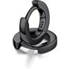 FaithHeart Argento 925 6MM Orecchini Donna Nero Regalo Ragazze Orecchini a Cerchio Delicato Orecchini Cerchio Piccoli Antiallergico di Alta qualità
