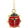 CARISSIMA Ciondolo coccinella smaltata da donna in oro giallo 9 ct