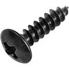MOOPW Acciaio al carbonio Testa rotonda Autofilettanti Viti per legno | Croce Fungo Testa Coda a punta Viti auto-perforazione M3 x 8 mm 100 Pcs