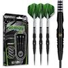 WINMAU Sniper Black - Set di Freccette Professionali in tungsteno, 22 g, con Alette e steli (aste)