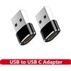 NONE Adattatore da USB a USB C per iPhone 17 Adattatore da USB C femmina a USB maschio per caricabatteria da auto Convertitore di tipo C per Apple 16 per Samsung Galaxy