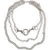 Urban Classics Unisex Carabiner Necklace silver, one size