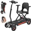 VEVOR Scooter Elettrico a 4 Ruote Pieghevole con Telecomando, Autonomia di 15 km, Capacità di Salita di 9°, Carico di 120 kg, con Batteria da 24 V 12 Ah, Mobilità Scooter per Anziani Disabili