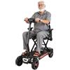 VEVOR Scooter Elettrico a 4 Ruote Pieghevole, Fuoristrada, Autonomia di 15 km, Capacità di Salita di 9°, Carico di 120 kg, con Batteria da 24 V 12 Ah, Mobilità Scooter per Anziani Disabili