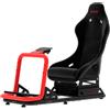 Res-Tech Cockpit per Simulazione di Guida Res-Tech SIMPLY GT - robusto telaio in acciaio, supporti regolabili per volante e pedaliera, Sedile GT incluso
