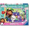 Ravensburger - Puzzle 4 Anni, Giant Floor Puzzle 60 Pezzi, Gabby's Dollhouse - Puzzle Bambini 4 Anni, Collezione Gabby's Dollhouse, Giochi Educativi e Divertenti, Idee Regalo