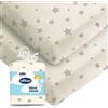 Silentnight Safe Nights, coprimaterasso per lettino, colore: crema
