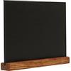 Europel Lavagna da Tavolo A4 Orizzontale, Legno Naturale, Doppio Lato | Base in pino, 29,7 x 22 x 2,5 cm, peso 450 g, pennarelli a gesso ad acqua, uso interno ed esterno