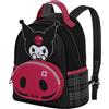 Hello Kitty Kuromi Skull-Zainetto Heady Piccolo, Nero, 22 x 25 cm, Capacità 5 L