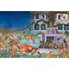 Schmidt Spiele 56575 Visita notturna agli animali, puzzle per bambini da 100 pezzi in cartone d'erba