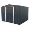 Duramax 60151 Capanno in Metallo Ecologico, Dimensioni 8 x 8, Anthracite