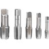 Cube-LED Set di 5 rubinetti per tubi NPT con misure 1/8, 1/4, 3/8, 1/2, 3/4, strumenti per filettatura manuale in acciaio al carbonio per impianti idraulici, garantiscono filettature accurate, ideali per
