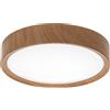 Aigostar Plafoniera Led 12W Cornice marrone rotonda Bianco freddo 6500K Aigostar