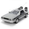 Jada Delorean Ritorno al Futuro Scala 1:24, Edizione Argento, 40 Anniversario, Auto in metallo con luce e Porte a battente, Scatola da collezione, Licenza Ufficiale (9336849314R00)