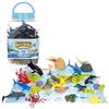 ColorBaby Animal World 39322 - Cubo animali marini, 30 pezzi, tappeto mappa inglese, figure realistiche animali dell'oceano, gioco simbolico, set educativo, divertimento, apprendimento + 3 anni (39322