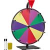 VEVOR Ruota dei Premi Girevole da 305 mm, Ruota Girevole a 10 Slot con Supporto, Roulette da Tavolo Win Fortune con Pennarello Cancellabile a Secco e 2 Pennarelli, 5 Colori, per Feste, Pub, Carnevale