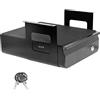 VIVO Cassetto estraibile per scrivania da 33 cm, per scrivania da ufficio, organizer scorrevole con serratura per postazione di lavoro seduta, nero, DESK-AC03L-B