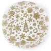 Excelsa Gold Set 2 Piatti Portata/Panettone, Vetro