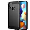 FORCELL CUSTODIA B-CASE TPU SILICONE COVER CASE PER SAMSUNG GALAXY A21S CARBON METAL BLACK