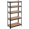Relaxdays Scaffale in Metallo, Capacità fino a 875 kg, 180x90x45 cm ca., Scaffalatura ad Alta Portata da 5 Ripiani, Nero