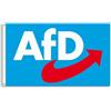 FlagShipper - Bandiera AFD 150 x 90 cm, alternativa per la Germania AfD, articolo per tifosi, bandiera della Germania, logo a scelta europea, scelta per il giardino, dimostrazione
