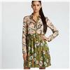SPORTMAX CODE Abito Camicia Donna Raso 100% Pura Seta Stampa Combo Floreale it42
