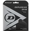 Dunlop Sports Set di Corde da Tennis Explosive Spin 16g/1.30mm, 12m, Black