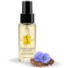 SETA PACK - Olio di Semi di Lino per Capelli - Olio di Semi di Lino Cristalli Liquidi - Ristrutturante con Omega 3, Olio di Mandorla e Albicocca - Capelli Danneggiati, Secchi e Crespi (1 confezione)