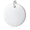 SILBERTALE Ciondolo per collana in argento Sterling 925 Ciondolo rotondo inciso per donna e uomo 11mm 15mm 20mm di diametro, 11mm, Metallo, Nessuna indicazione.