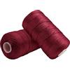 Uiopa Filo Macrame 1,5mm x 400m, Corda Macrame in Nylon Cordino per Borse Uncinetto, Filo Date Rosse per Ferri e Uncinetto, Fai da Te, Decorazioni, Artigianato