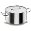 Lacor 50037 - Chef-Classic - Casseruola alta con coperchio, Acciaio Acciaio