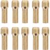 ieron Confezione da 10 pinze in ottone da 3,2 mm, mandrino per trapano in ottone, mini smerigliatrice elettrica, set di punte per mandrino per trapano, per tornitura di utensili da barra