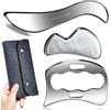Robulove VLOCK CQCQ Strumento Gua Sha in acciaio inox, raschietto muscolare e raschietto per massaggio dei tessuti molli, strumento di fisioterapia