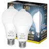 LUTW Lampadina con Sensore di Movimento, Lampadine LED E27 12W 1200LM Luce Bianca Fredda 6000K Auto On/Off, E27 lampada con sensore di movimento, per Corridoio, Garage, Scale, 2 Pezzi