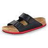 Birkenstock Sandalo Arizona Superrunning, Nero/Rosso, 45 EU