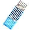 TopHomer Set di 6 punte per incisione, in acciaio al tungsteno, per micro intaglio professionale, lavorazione del legno, fai da te, gambo da 2,35 mm, piccolo