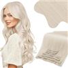 Moresoo Extension Capelli Veri Clip 150g Biondo #60A 50 cm 7pz Invisibili