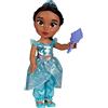 Disney Princess - bambola 38 cm di Jasmine, con i suoi abiti iconici arricchiti da dettagli glitterati, tiara scintillante e scarpette coordinate, i suoi occhi brillano