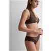 Intimissimi Slip Senza Cuciture In Cotone Pretty Flowers Marrone